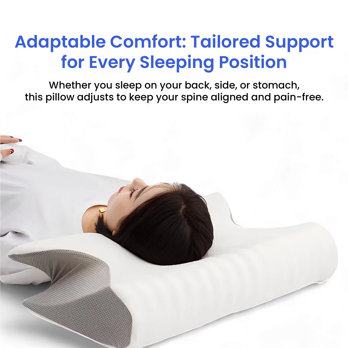 NeckEase: Cervical Pillow for Pain Relief & Stress-Free Sleep